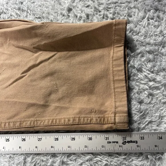 Mugsy Jeans Belmots Tan Khaki Straight Leg Casual Pants Mens 36x32 - Picture 10 of 16